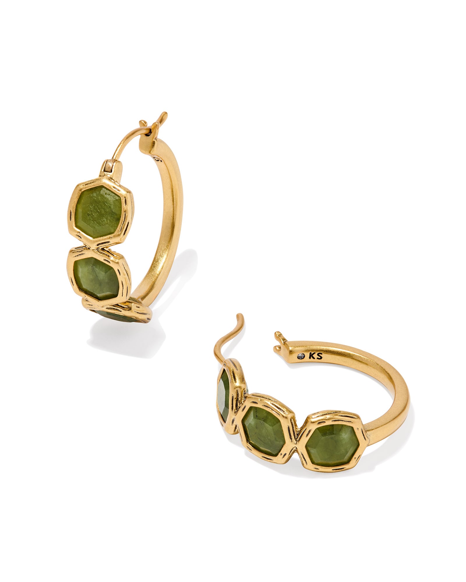 Liora Earrings in Sage main image 1